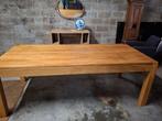 Massief eiken tafel Lancaster mooie staat 220 x 98, Huis en Inrichting, Tafels | Eettafels, Ophalen, Zo goed als nieuw