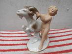 beeldje PUTTI-jongen met geit-GEROLD-BAVARIA, Ophalen of Verzenden