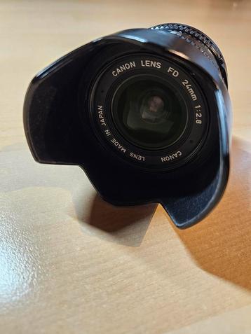 Canon FDn 24mm 1:2.8 groothoek objectief 