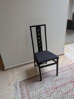 Design stoel, zwart metaal, Huis en Inrichting, Stoelen, Ophalen, Zo goed als nieuw, Zwart, Metaal