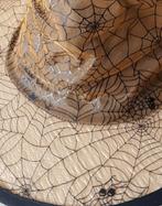 Chapeau de sorcière HALLOWEEN motif araignées, Ophalen, Zo goed als nieuw