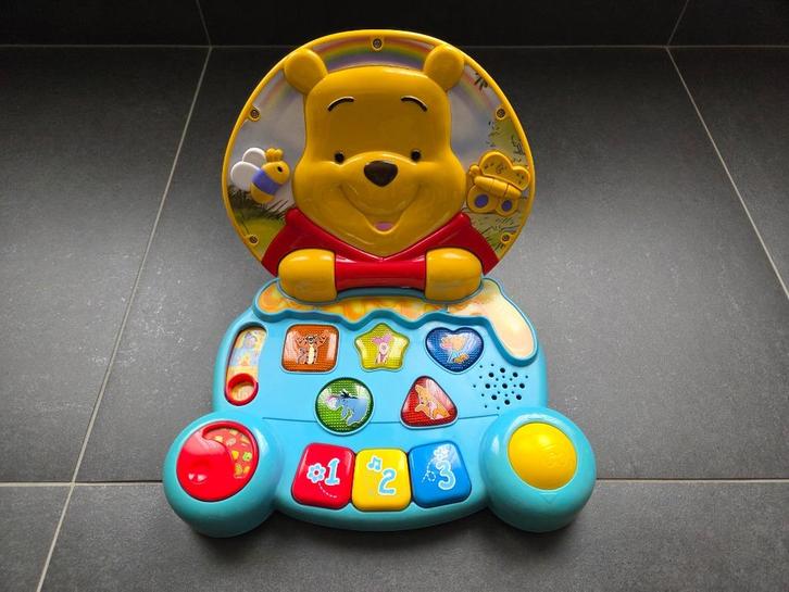 VTech Baby Winnie de Poeh Speel en leer laptop, Kinderen en Baby's, Speelgoed | Vtech, Zo goed als nieuw, Ophalen