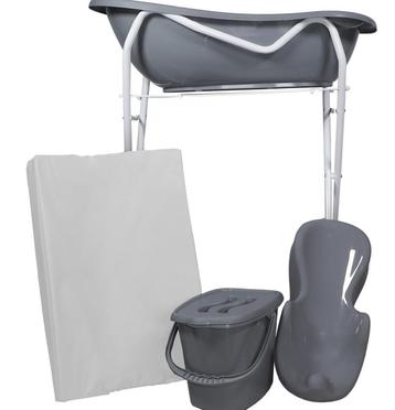 Grijs baby Badset Incl. Zwarte Badstandaard beschikbaar voor biedingen