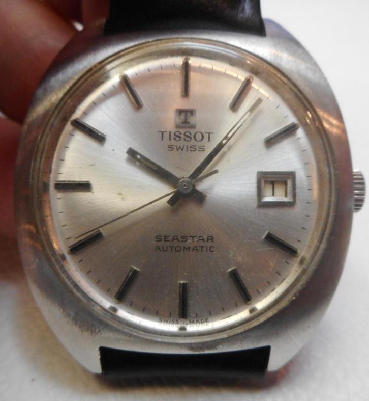 23) Tissot Seastar automatique vintage, Handtassen en Accessoires, Edelstenen, Gebruikt, Ophalen of Verzenden
