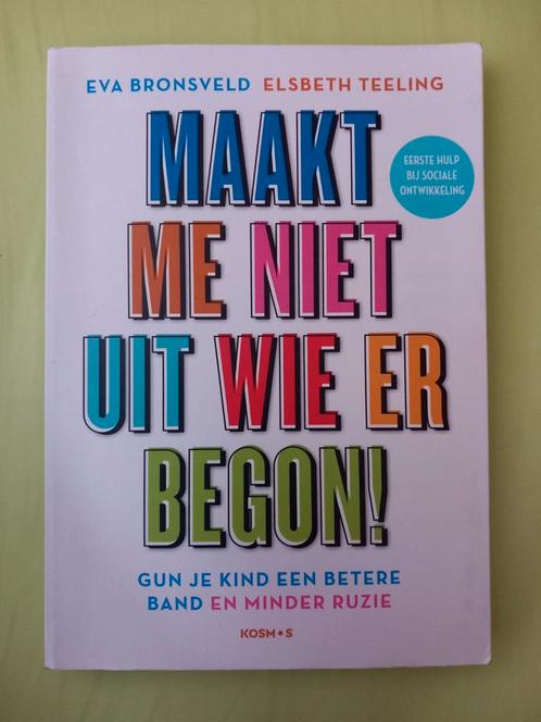 Boek- Maakt me niet uit wie er begon -> 4€, Boeken, Psychologie, Zo goed als nieuw, Ontwikkelingspsychologie, Ophalen of Verzenden