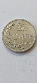 Luxemburg 25 cent 1972, Postzegels en Munten, Munten | België, Verzenden, Metaal, Losse munt