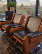 2 identieke fauteuils/zetels : jaren 50.., Antiek en Kunst, Ophalen