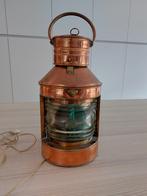 Antieke koperen scheepslamp, Enlèvement