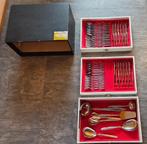 Volledige kofferset met bestek en waarborgbon merk KARAnox, Ophalen, Gebruikt, Inox of Chroom, Bestekset