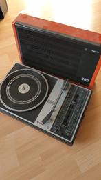 Tourne disque vintage orange PHILIPS 280, Enlèvement, Philips