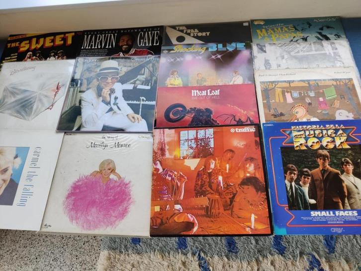 lot van 20 rocklps: traffic, marvin gaye, meatloaf, m monroe, Cd's en Dvd's, Vinyl | Rock, Ophalen of Verzenden