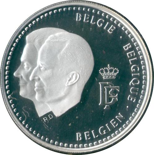Munt ter ere van het 20-jarig bestaan van de Koning Boudewij, Postzegels en Munten, Munten | België, Losse munt, Zilver, Zilver