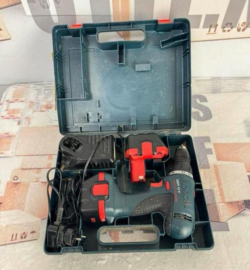 Bosch GSR 12V met 2 Accus Accu boormachine schroefmachine, Doe-het-zelf en Bouw, Gereedschap | Boormachines, Gebruikt, Boor- en Schroefmachine