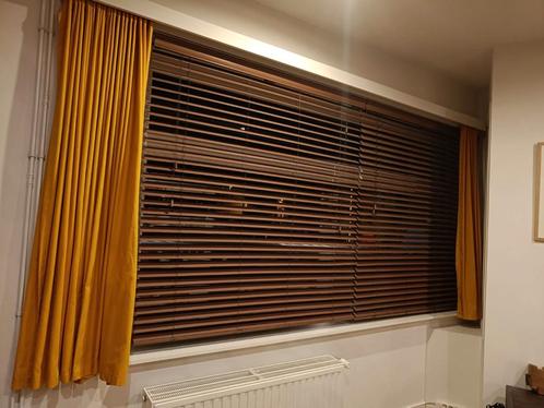 3 houten lamellen / jaloezieën, Huis en Inrichting, Stoffering | Gordijnen en Lamellen, Gebruikt, 150 tot 200 cm, 150 tot 200 cm