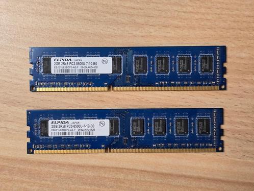 Snel!  Upgrade je PC met deze 4GB DDR3 RAM (2x 2GB) - Voord, Computers en Software, RAM geheugen, Zo goed als nieuw, Desktop, 4 GB
