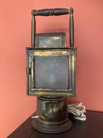 Antieke treinlamp Orlians en Co, Mechelen 1952, Antiquités & Art, Antiquités | Outils & Instruments, Enlèvement