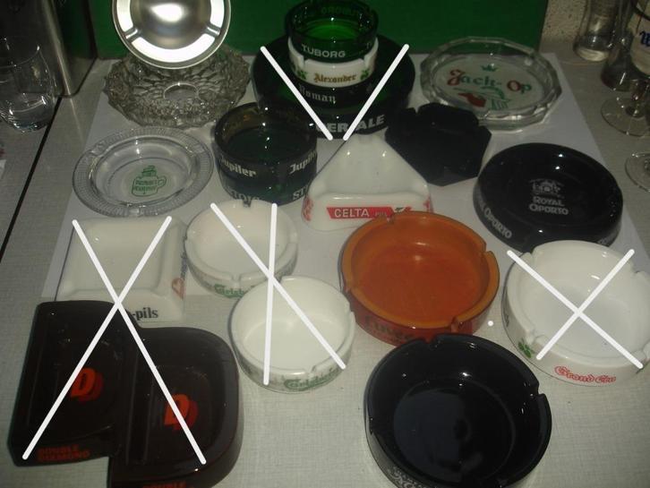 Allerlei asbakken, Jupiler, Stella, Anglo Pils, enz....., Verzamelen, Biermerken, Zo goed als nieuw, Overige typen, Overige merken