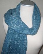 Blauwe sjaal fleece, Kleding | Dames, Mutsen, Sjaals en Handschoenen, Ophalen of Verzenden, Sjaal, Zo goed als nieuw
