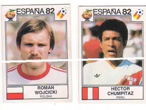 Panini/Espana 82/Pérou - Pologne/2 autocollants, Collections, Articles de Sport & Football, Comme neuf, Affiche, Image ou Autocollant