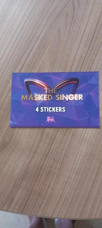 120 stickers van de Masked Singer Delhaize actie. Geopend disponible aux enchères