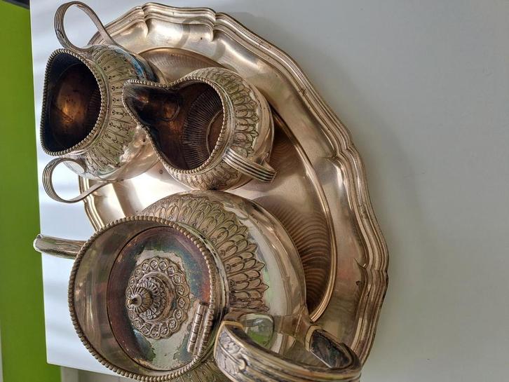 Zilveren koffieservies, Antiek en Kunst, Antiek | Zilver en Goud, Zilver, Ophalen