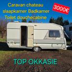 Caravan chateau slaapkamer Badkamer Toilet camping werfkeet, Ophalen, Zo goed als nieuw