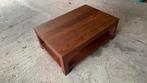 Robuuste Salontafel Massief Teak, Huis en Inrichting, Tafels | Salontafels, Ophalen, Gebruikt, 100 tot 150 cm, Teakhout