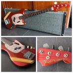Fender Mustang Bass 1970 competition red (inruil mogelijk), Enlèvement ou Envoi, Utilisé, Électrique