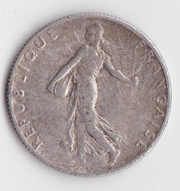 France 50 centimes semeuse argent année 1917, Postzegels en Munten, Munten | Europa | Niet-Euromunten, Losse munt, Frankrijk, Zilver
