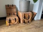 Originele houten legerkist, Ophalen, Landmacht, Kist of Geocache