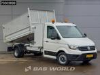 Volkswagen Crafter 177pk Kipper met Kist Dubbellucht 3,5t Tr, Auto's, Bestelwagens en Lichte vracht, Stof, Euro 6, 4 cilinders