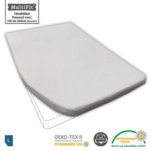 Hoeslaken FRANS BED Wit voor camper of Caravan hier te koop!, Caravans en Kamperen, Caravanaccessoires, Nieuw, Ophalen of Verzenden