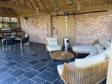 Natuurstenen vloer - Romeins verband - Hanoi Bluestone, Ophalen, Hardsteen, Nieuw, 5 tot 10 m²