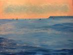 Peinture toile été mer océan cadre schilderij, Ophalen