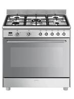 SMEG Cuisinière gaz 5 becs / four électrique, Electroménager, Gaz, Enlèvement ou Envoi, Comme neuf, À Poser