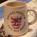 Oude stenen bierpull breugelmaaltijd 29.6.1963 brugge CHBTBC, Verzamelen, Biermerken, Ophalen of Verzenden, Zo goed als nieuw