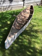 Antieke Kajak / Kano met emailleschildje uit 1947, Houten kano - houten boten, Ophalen