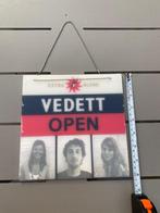 Vedett reclamebord open closed, Ophalen, Nieuw, Reclamebord, Plaat of Schild, Duvel