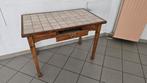 antieke keukentafel met betegeld blad, Antiek en Kunst, Ophalen
