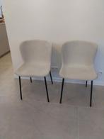 Lichtgreige stoelen met stof bekleding 10 euro/st, Maison & Meubles, Comme neuf, Enlèvement ou Envoi, Tissus