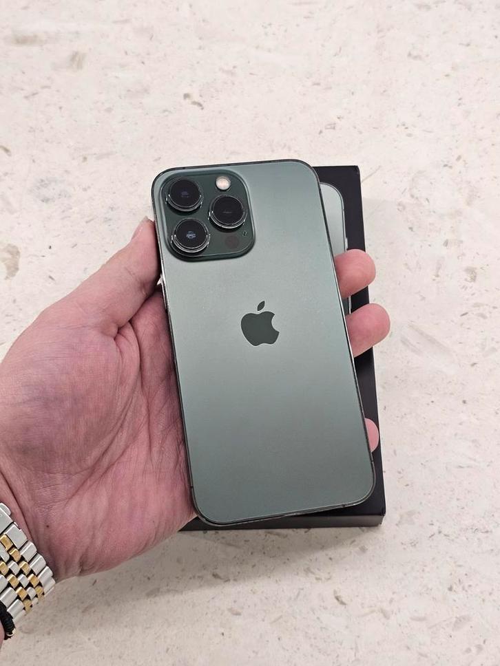 IPHONE 13 PRO 5G 128GB ALPINE GREEN, Telecommunicatie, Mobiele telefoons | Hoesjes en Screenprotectors | Apple iPhone, Zo goed als nieuw