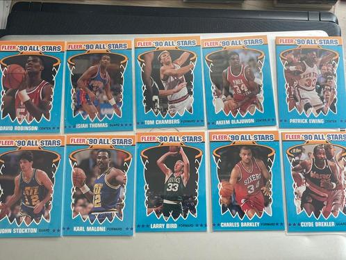 10x All-Star Game Team Fleer 1990, Hobby & Loisirs créatifs, Autocollants & Images, Comme neuf, Plusieurs images, Enlèvement ou Envoi