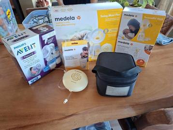 Medela dubbele kolf met toebehoren (oa koeltas en...)  beschikbaar voor biedingen