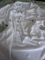 Witte tuniek met ritsje m50, Kleding | Dames, Grote Maten, Verzenden, Zo goed als nieuw, MS Mode, Blouse of Tuniek