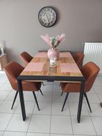 Industriële eettafel 180x100cm, Huis en Inrichting, Ophalen, 50 tot 100 cm, Zo goed als nieuw, 150 tot 200 cm
