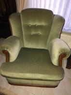Vintage fauteuil éénzit, Huis en Inrichting, Fauteuils, Ophalen, Hout, Gebruikt, Vintage