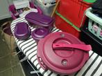 lot de 4 auto cuiseurs tupperware, Maison & Meubles, Cuisine| Tupperware, Comme neuf, Autres types, Enlèvement, Violet