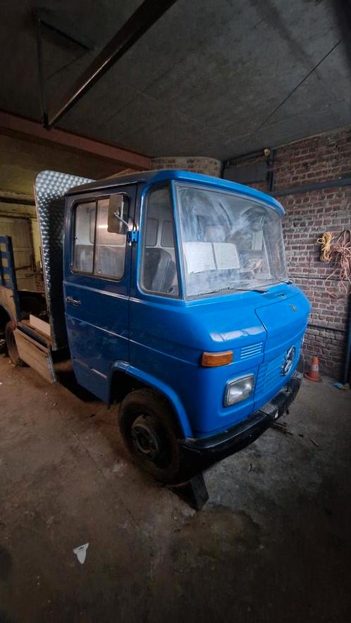 Mercedes 508 D chassis cabine, Auto's, Oldtimers, Particulier, Diesel, Overige carrosserie, 2 deurs, Handgeschakeld, Blauw, Overige kleuren