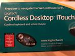 Logitech cordless desktop iTouch (keyboard & mouse) (NIEUW), Ophalen, Azerty, Nieuw