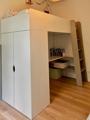 Hoogslaper met bureau en kast b95xl205xh182 beschikbaar voor biedingen